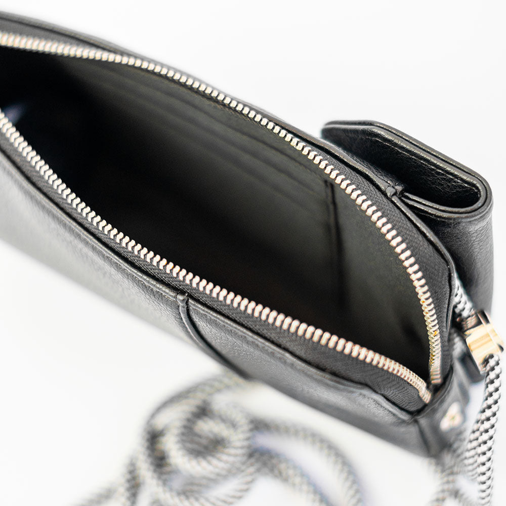 Handytasche schwarz mit Sichtfenster