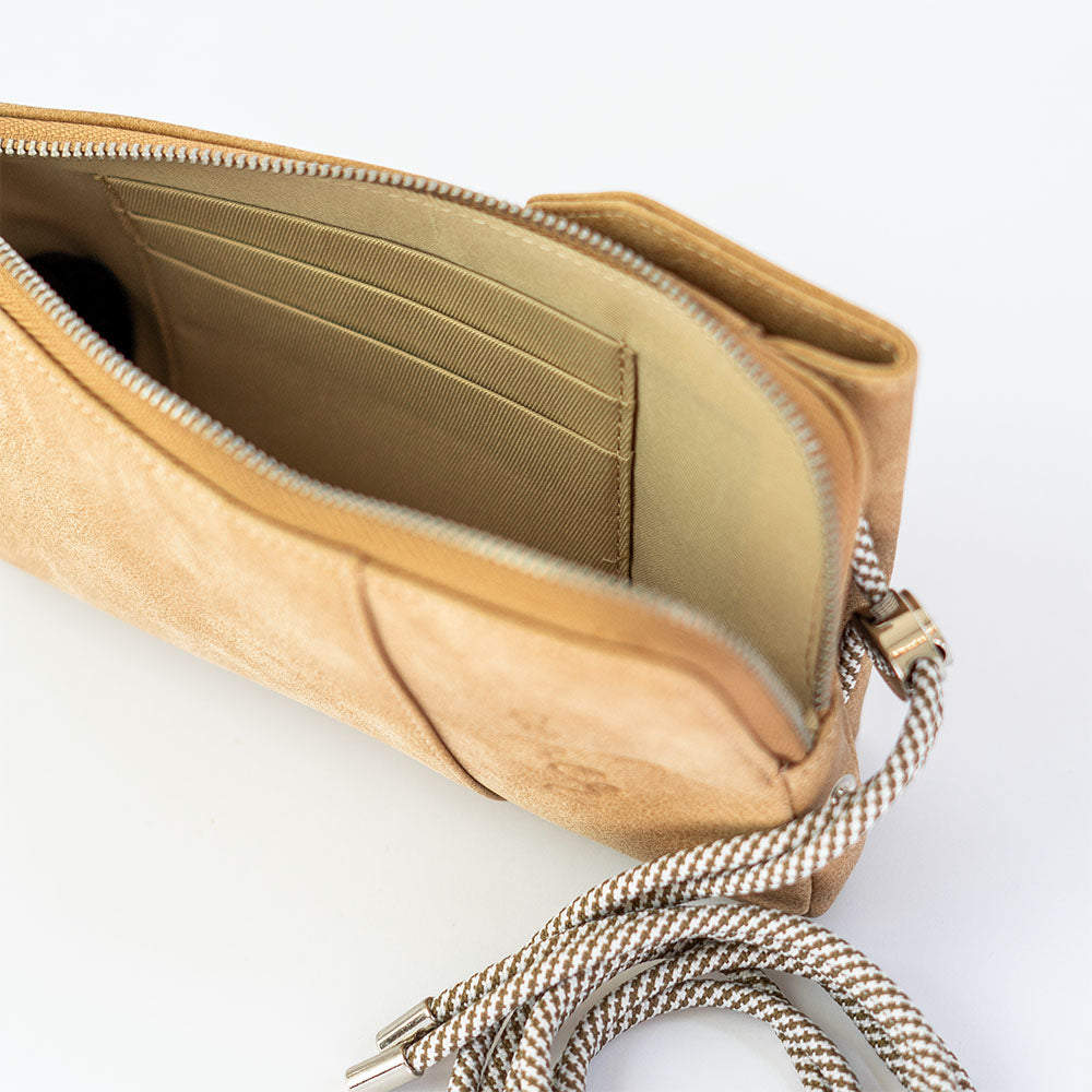 Handytasche braun mit Sichtfenster